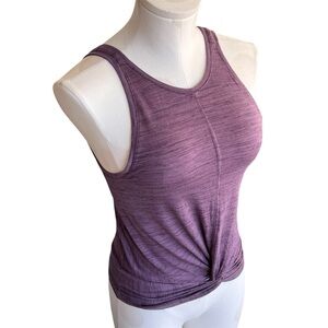 Athleta Essence twist knot tank top XS purple